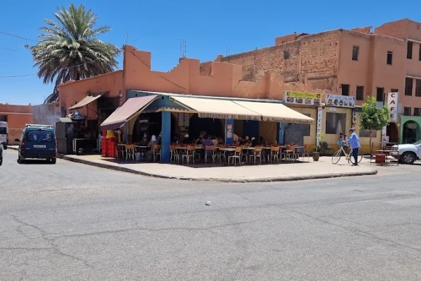 Restaurant El Bahja, Ouarzazate Terrasse du restaurant El Bahja à Ouarzazate